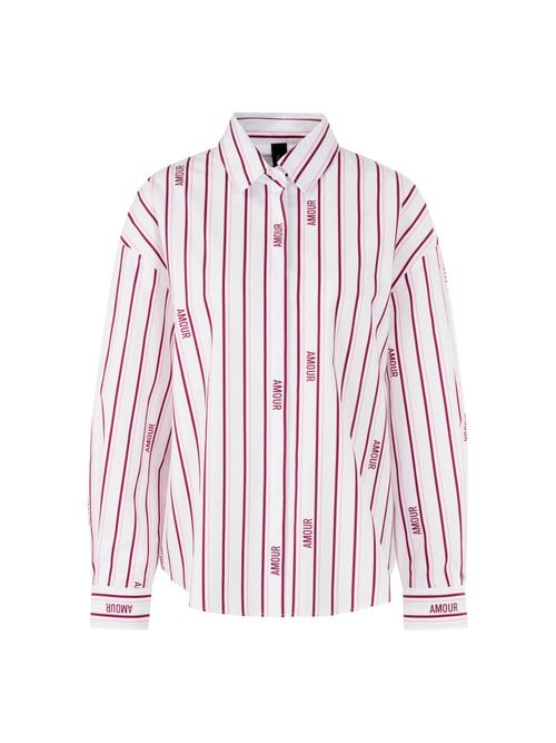Marc Cain ‘Rethink Together’ striped blouse, red, 34 N
