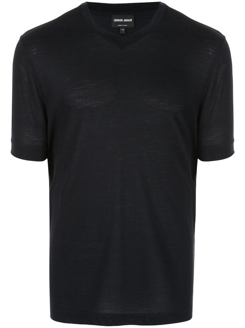 V-neck T-shirt - Black