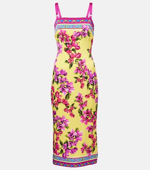 Taormina floral silk-blend midi dress
