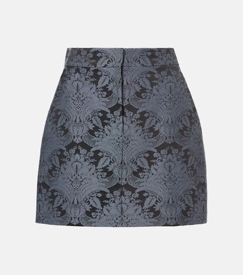Pomezia wool-blend jacquard miniskirt