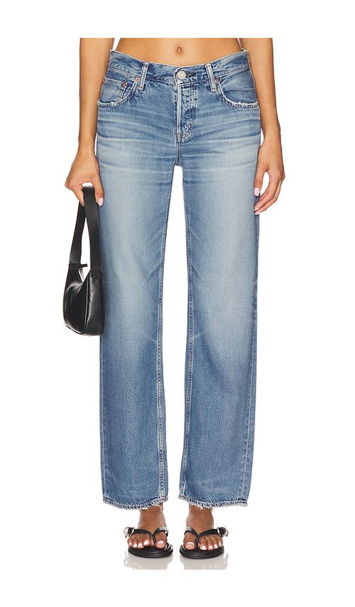 Moussy Vintage Millsboro Straight Jeans in Blue. -  32 also in 26, 27