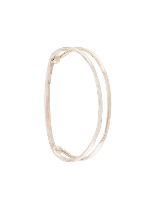 Hammered link bracelet - Silver
