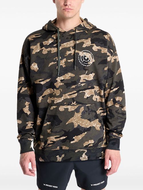 Project Rock camo-print hoodie - Green