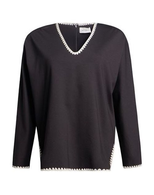 Woman Top Black Size 4 Viscose, Polyamide, Elastane