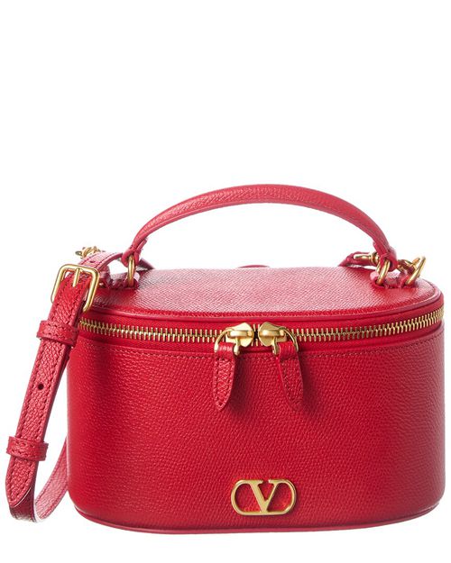 VLogo Signature Mini Leather Vanity Bag