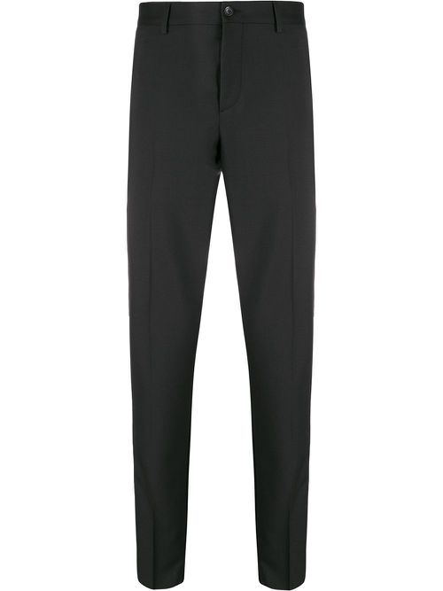 Valentino Garavani stripe detail tailored trousers - Black