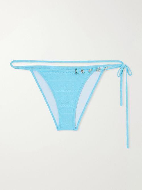 Jacquard Bikini Briefs - Blue