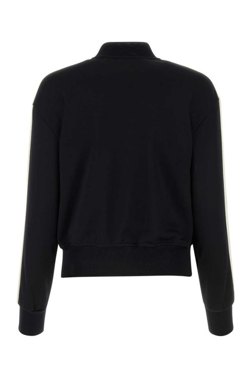 Striped Sleeve Sweatshirt — Black