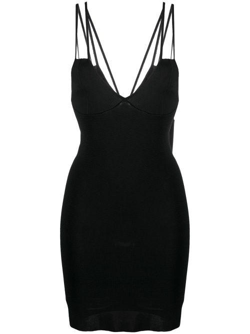 Sicily knitted mini dress - Black