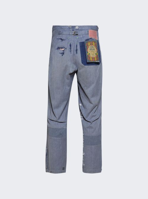 Belmond '50s Buckle-back Trouser Blue