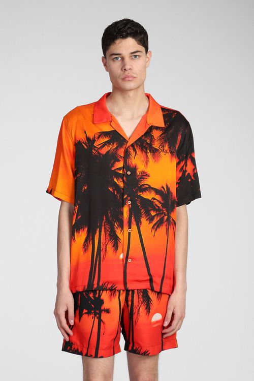 Shirt In Orange Viscose
