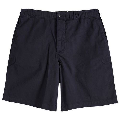Norse Projects Men's Ezra Relaxed Twill Shorts in Dark Navy