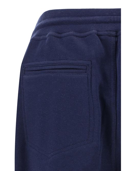 Cotton Drawstring Joggers — Blue