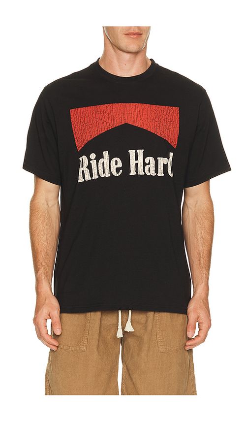 Iron & Resin Ride Hard Tee in Black. S. Also in M, L, XL/1X
