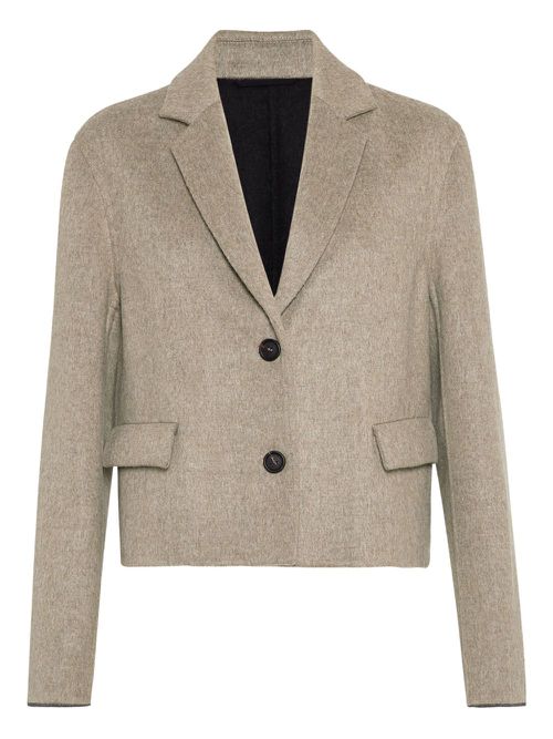 Cropped blazer - Neutrals