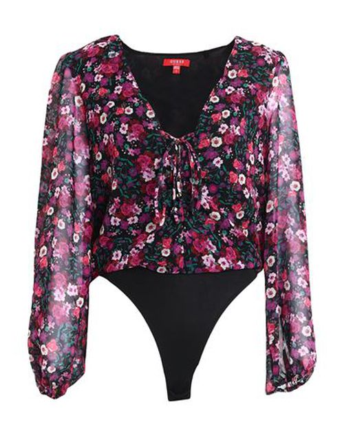 Woman Bodysuit Purple Size L Polyester