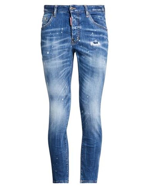 Man Jeans Blue Size 30 Cotton, Elastane