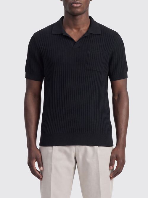 Polo Shirt Men color Black