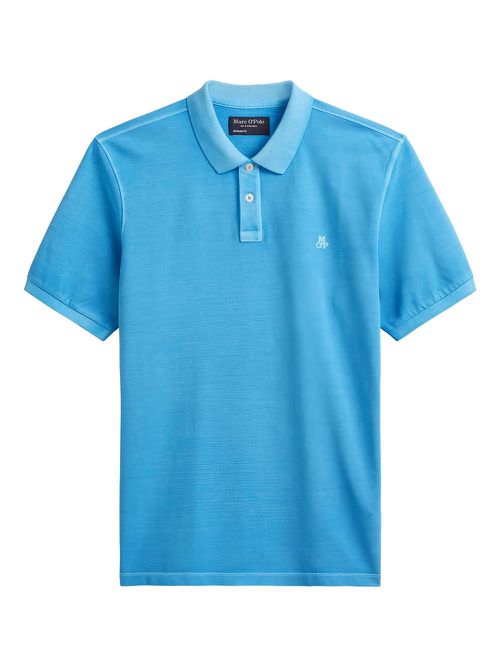 Logo-embroidered polo shirt - Blue