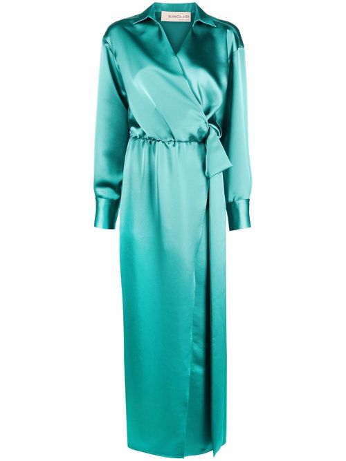 Acena wrap dress - Green