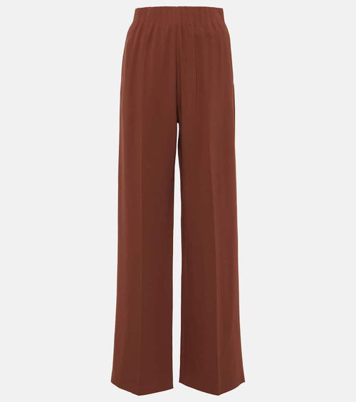 Maud high-rise lamé wide-leg pants