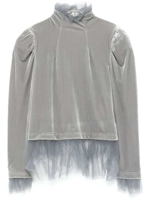 Noir Kei Ninomiya x Comme Des Garcons ベルベット トップ - グレー