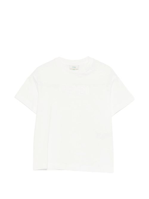 Mini Embossed Logo Neck T-Shirt