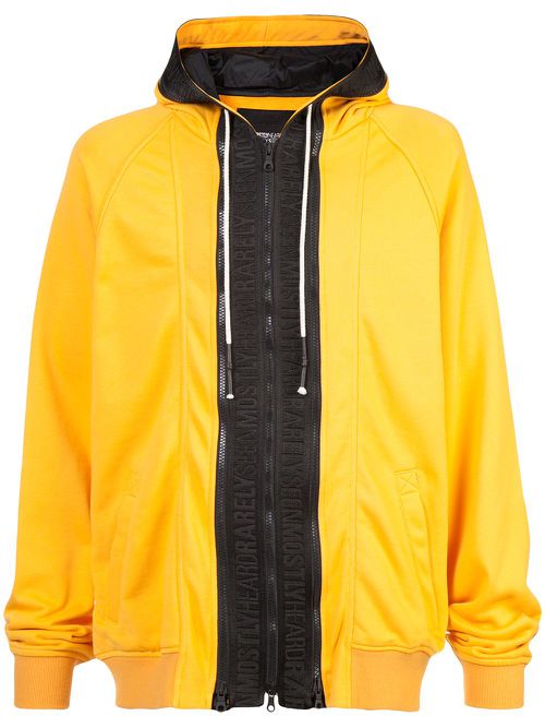 Zipped hooded sweatshirt - Yellow