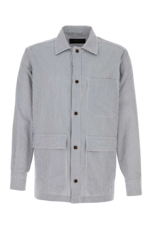 Seersucker Shirt — Blue