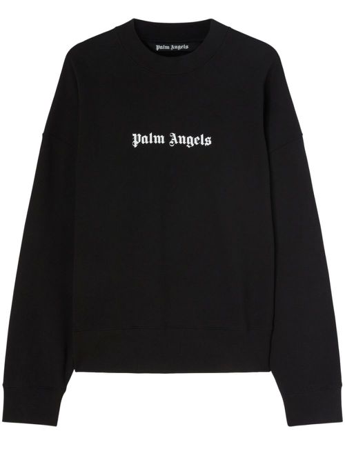Logo-print crew-neck sweatshirt - Black