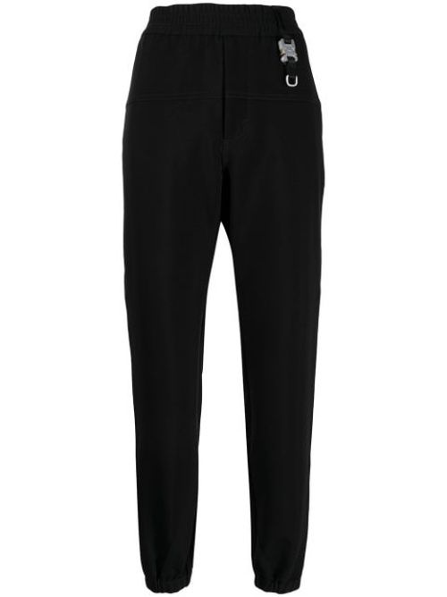 Tapered buckle detail trousers