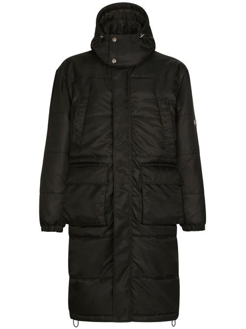 DG Essentials hooded padded coat - Black