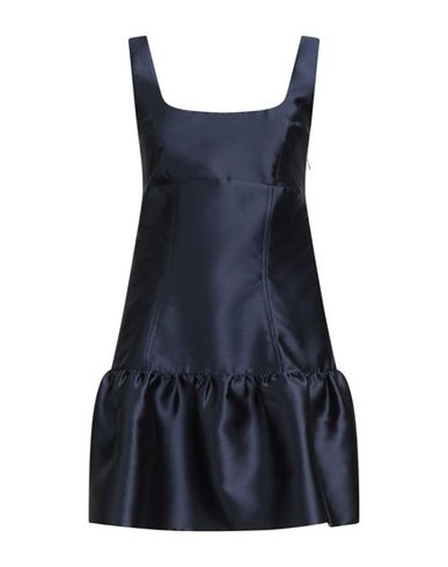 Woman Mini dress Midnight blue Size 4 Polyester, Silk