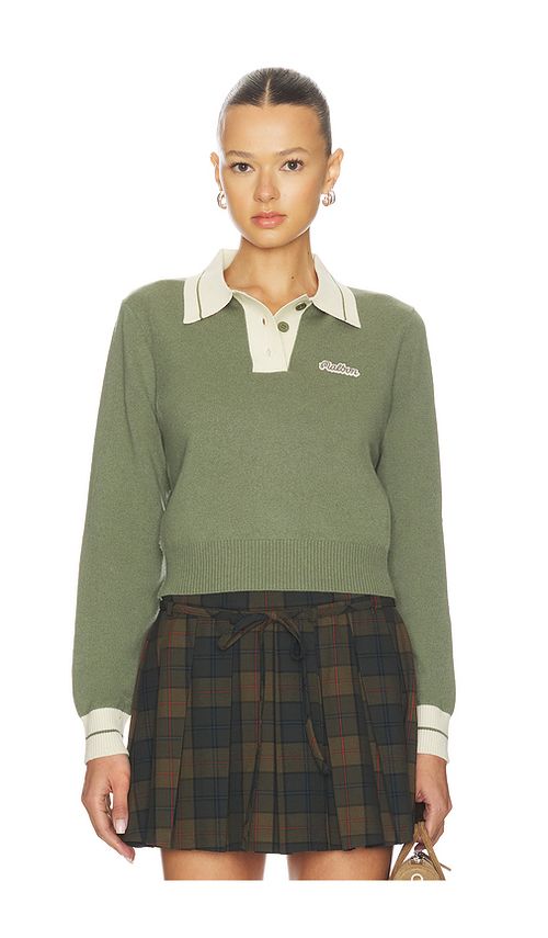 Malbon Golf Malbon Miranda Polo in Olive. L. Also in M, S