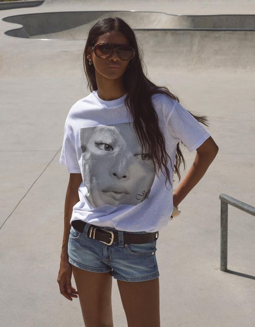 Bershka Jennie Short Sleeve T-Shirt Women S Off White