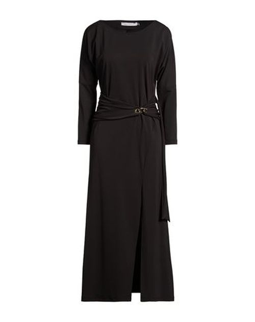Woman Maxi dress Black Size 8 Polyester, Elastane
