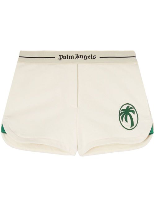 Oval-palm shorts - White