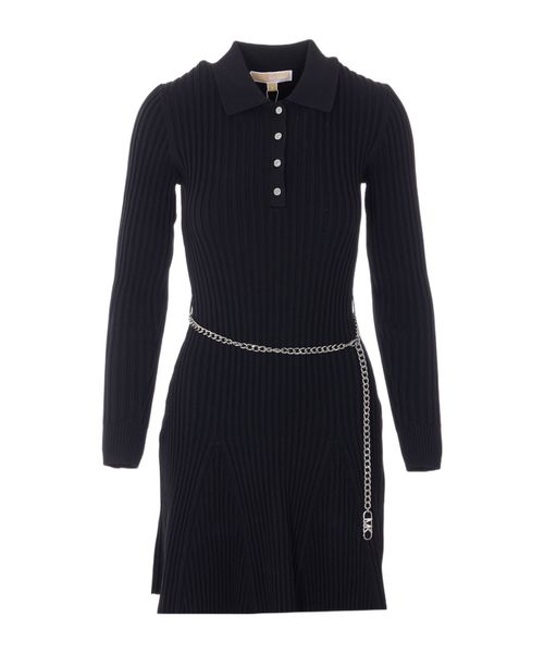 Long-Sleeved Knitted Dress