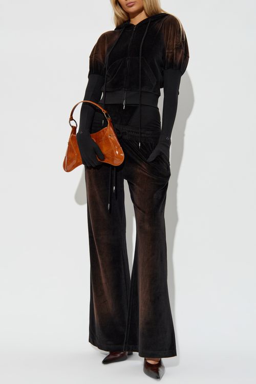 Velour Trousers ‘Paris’, Women's, Black