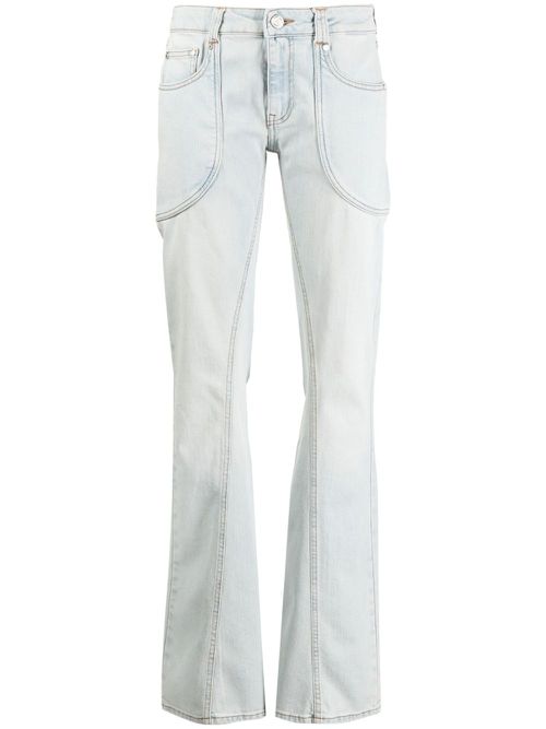 Panelled flared jeans - Blue