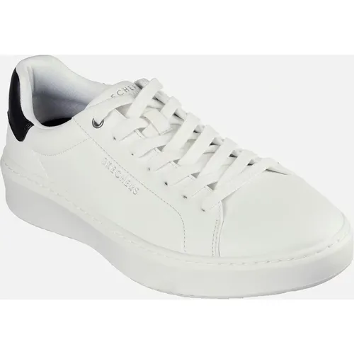 Men's Skechers Court Break Suit Sneaker Synthetic Men's White Trainers - Size: 11
