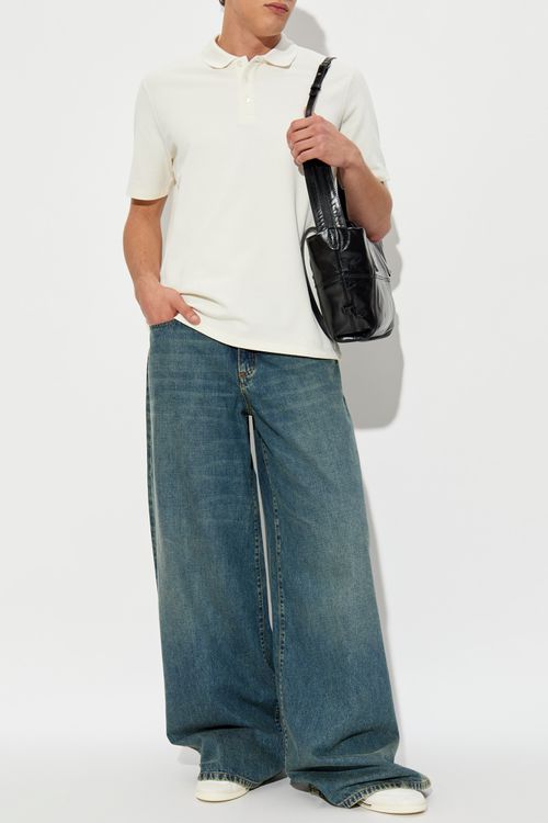 Wide-leg Jeans, Men's, Blue