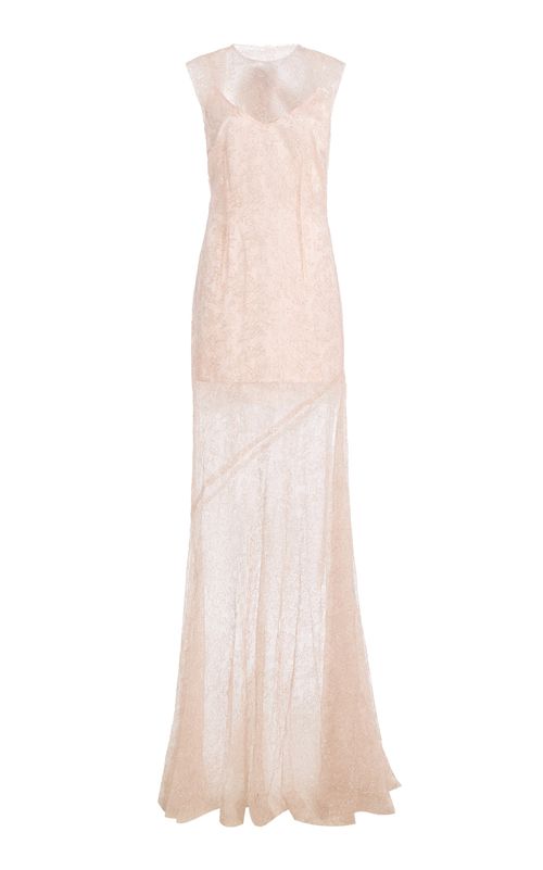 Exclusive Lace Overlay Gown - Moda Operandi