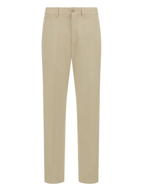 Boggi Milano Stretch Cotton and Linen Trousers - Neutrals