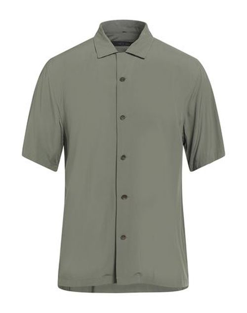 Man Shirt Military green Size L Viscose