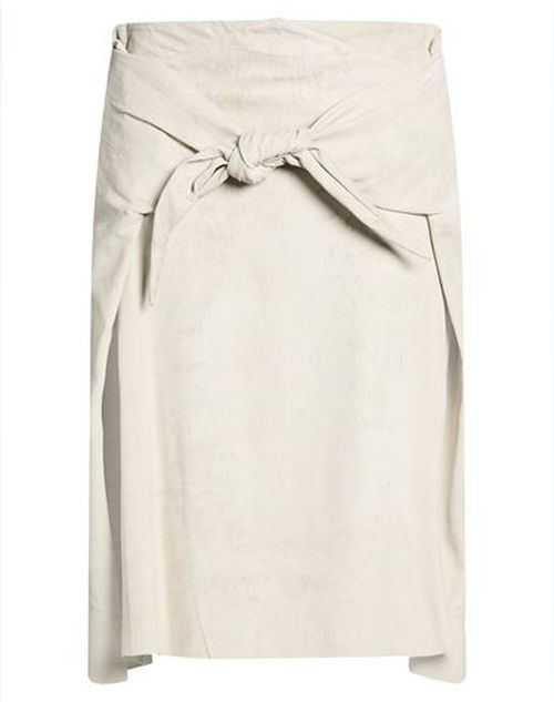 Woman Midi skirt Beige Size 6 Lambskin