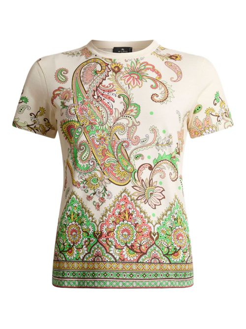 ETRO floral-print t-shirt - White