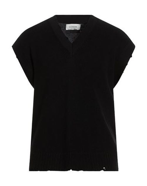Man Sweater Black Size 38 Cotton