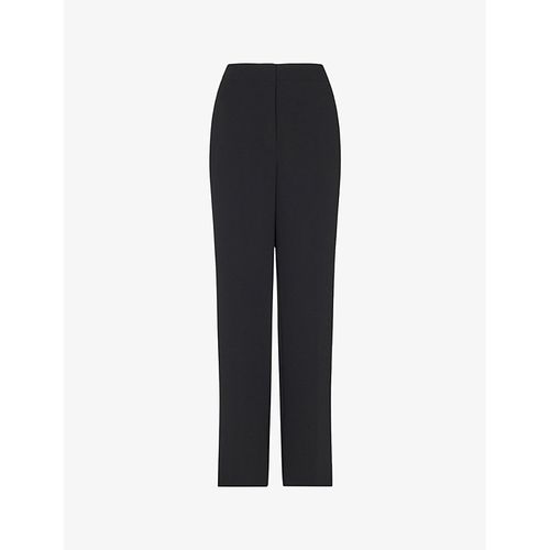 Womens Black Ultimate High-rise Full-length Recycled-polyester Trousers