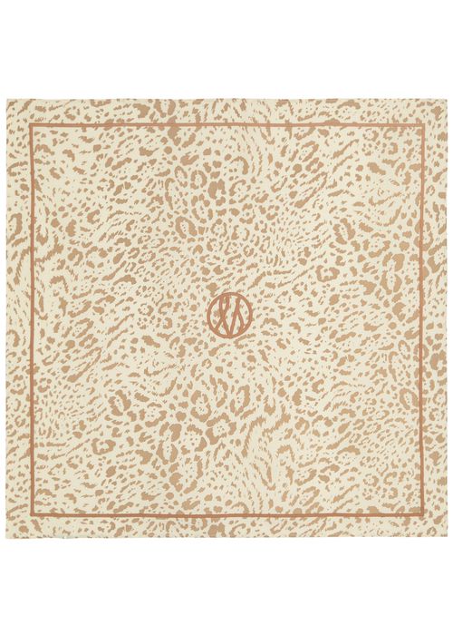 LE Scarf Leopard-print Silk Scarf